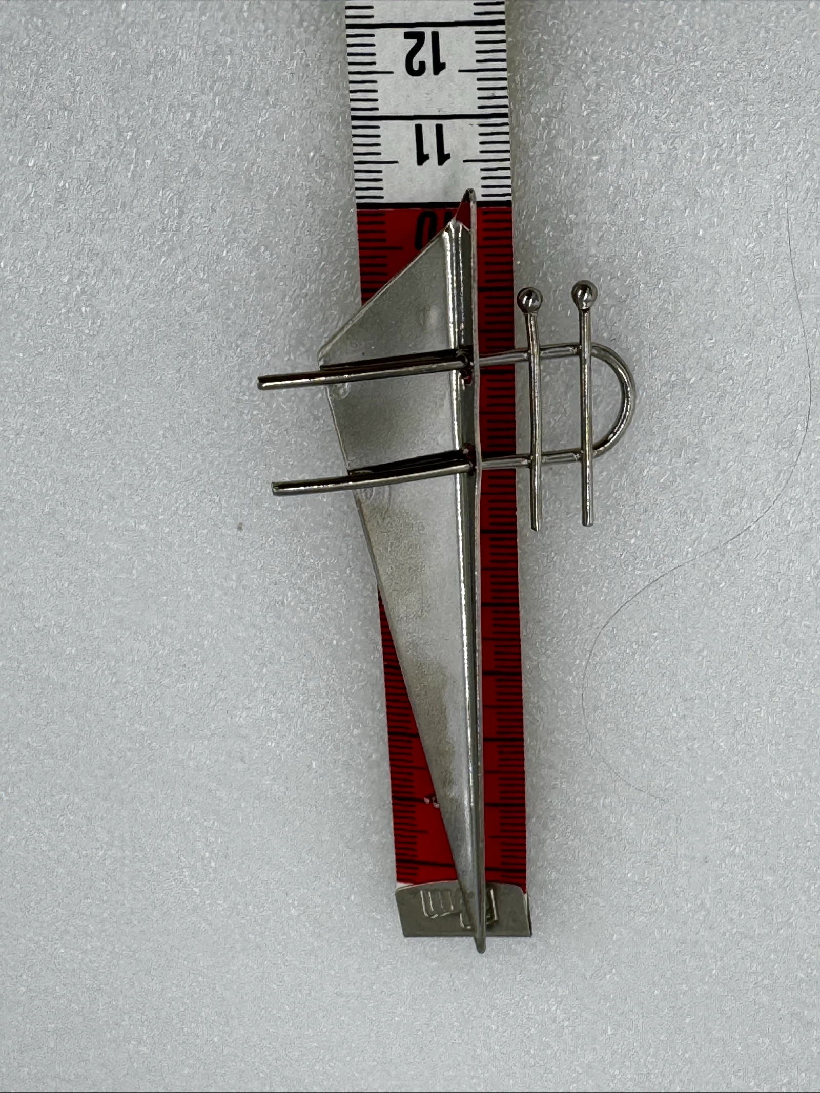 Silver Brooch - Abstract Sailboat Design – photo 3